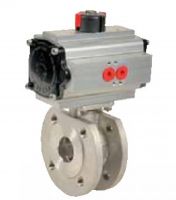 Robinet cu flansa tip Wafer DN150 cu actionare pneumatica