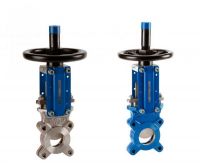 Vana cutit cu flanse si ax melcat fonta DN500 DN700