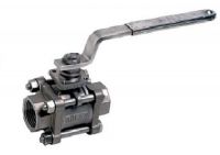 Robinet cu 3 piese inox-otel carbon cu levier PN100
