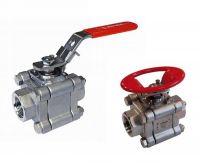 Robinet cu 3 piese inox sau otel carbon cu levier PN63 FI- capete sudura sau soclu sudura ISO pad siguranta anti-incendiu